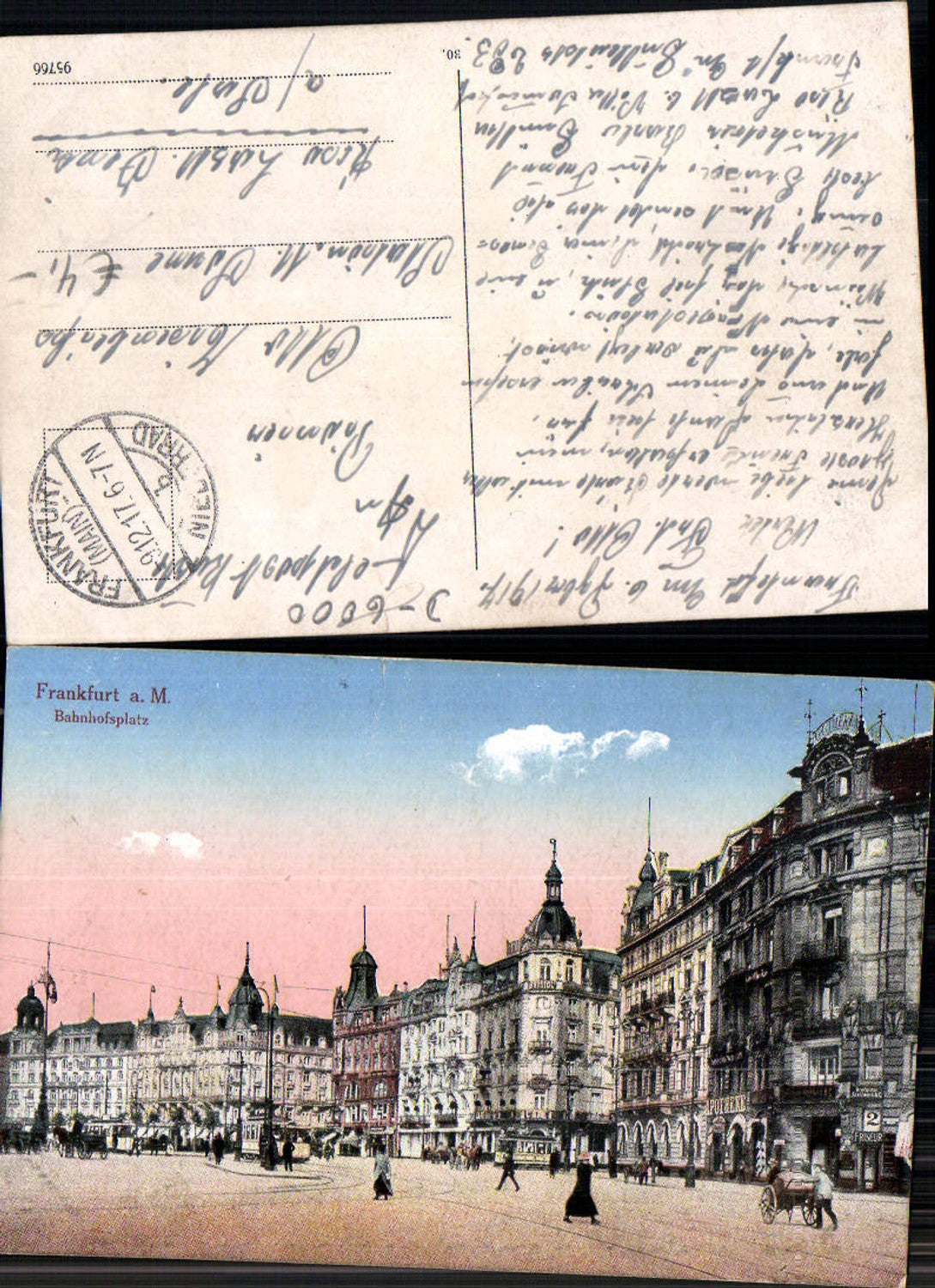 703045 Frankfurt am Main Bahnhofsplatz Feldpost