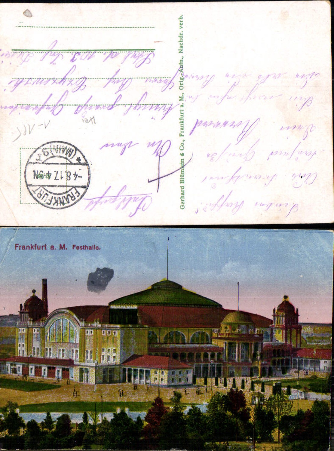 703048 Frankfurt am Main Festhalle Feldpost