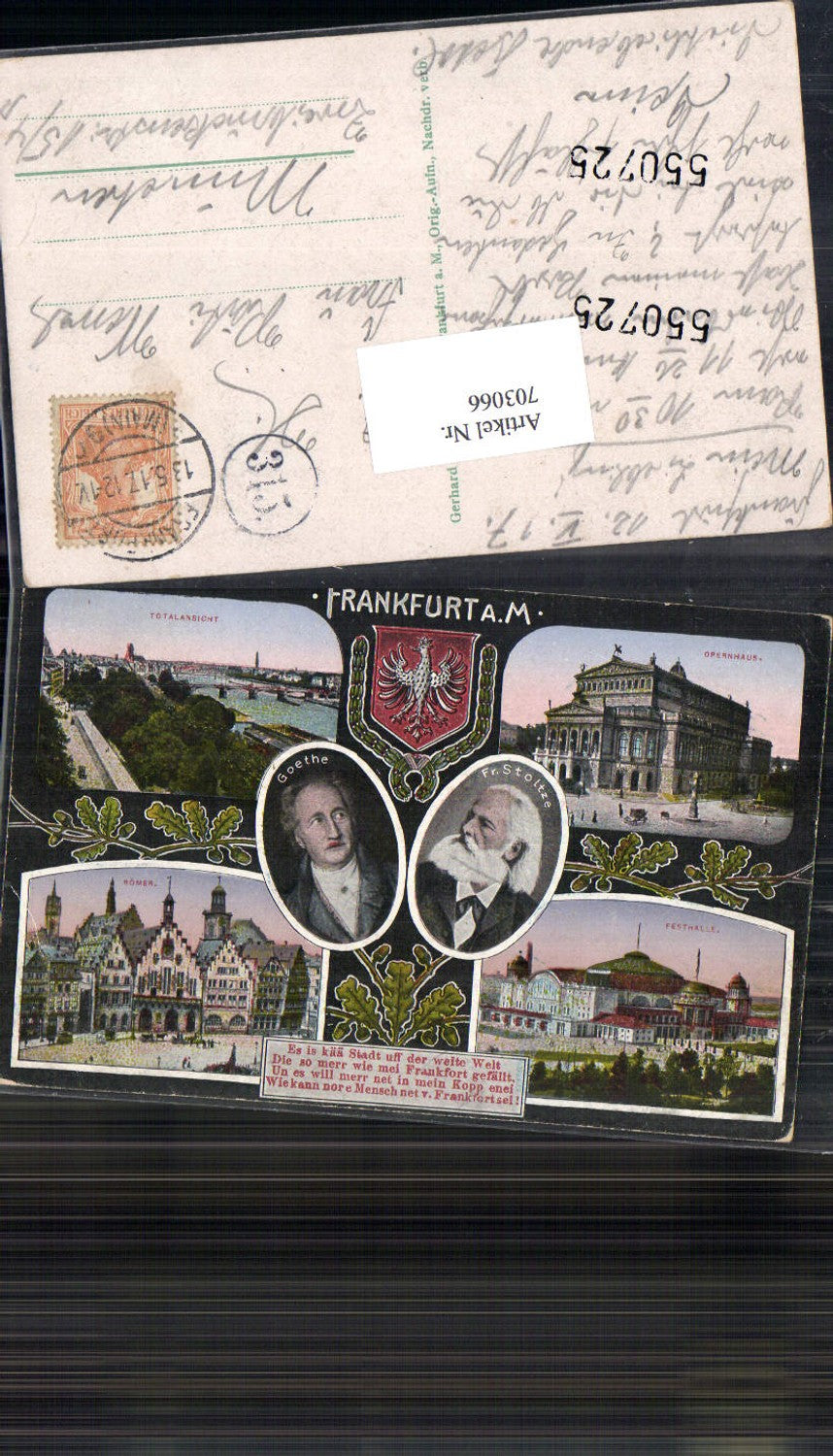 703066 Frankfurt am Main Goethe Fr. Stoltze