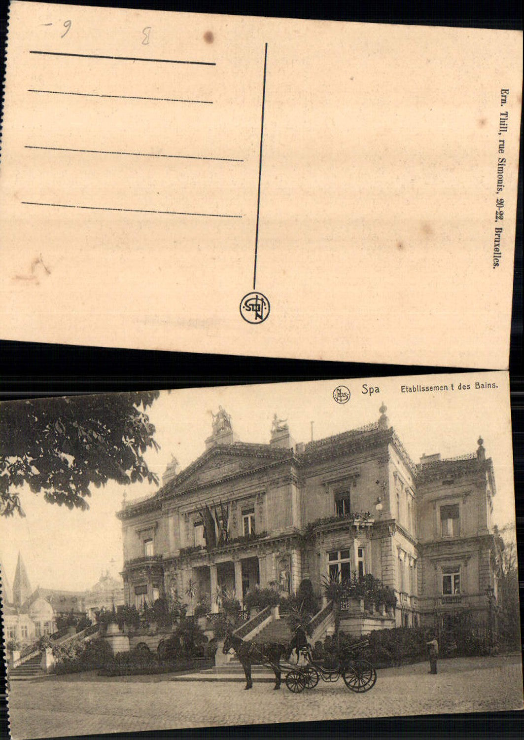 703165 Belgium Spa Etablissement des Bains Kutsche