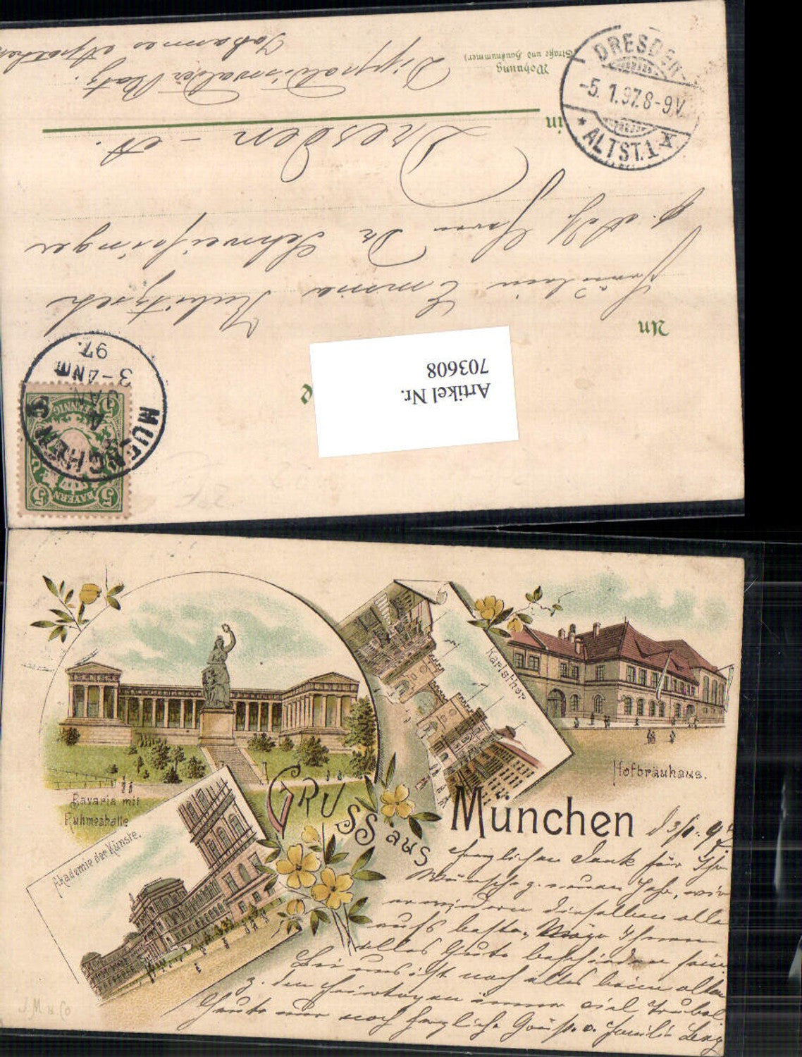 Künstler Lithographie München Hofbräuhaus Bavaria Akademie der Künste