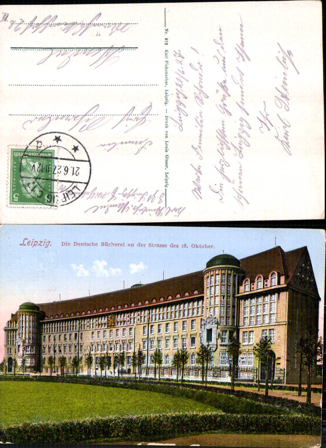 703645 Leipzig German Library at Straße d. 18. Oktober