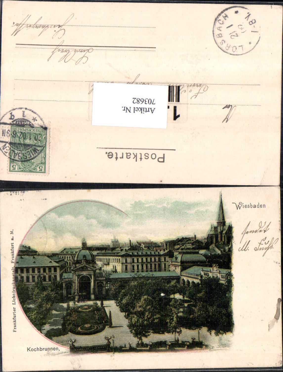703682 Wiesbaden Kochbrunnen Stp. Lorsbach