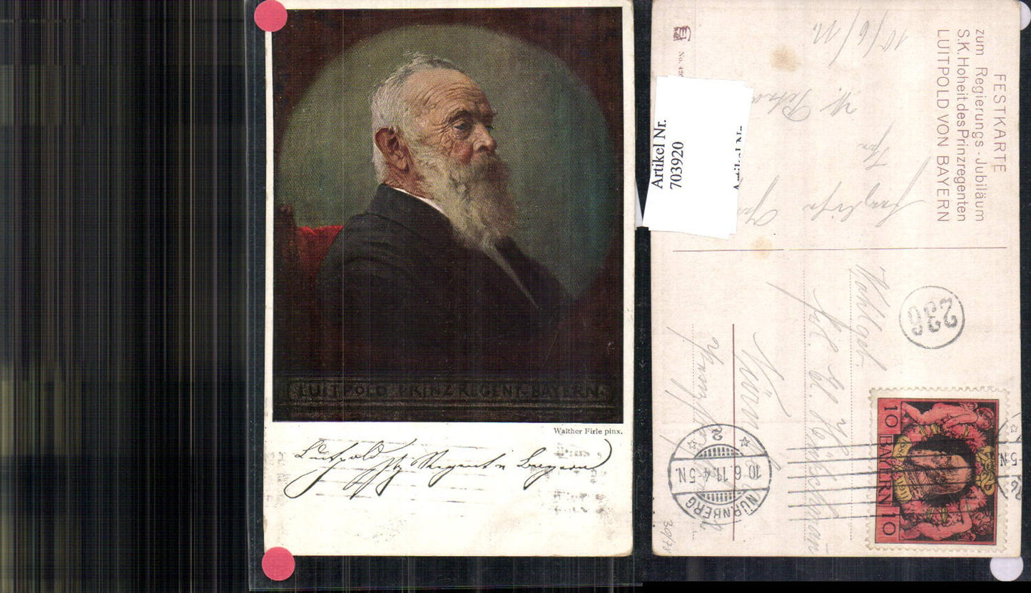 703920 Künstler AK Walther Firle Adel Luitpold Prinzregent von Bayern