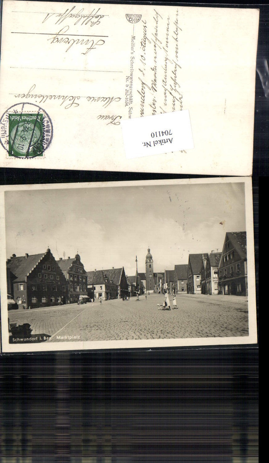 704110 tolle AK Schwandorf in Bayern Marktplatz