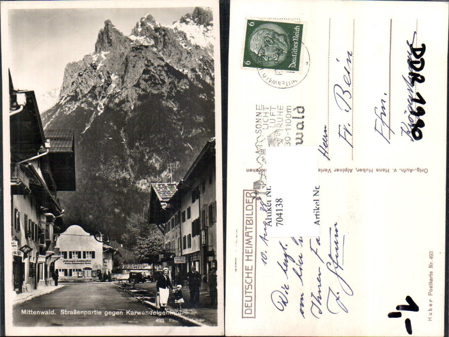 704138 Mittenwald Straßenpartie