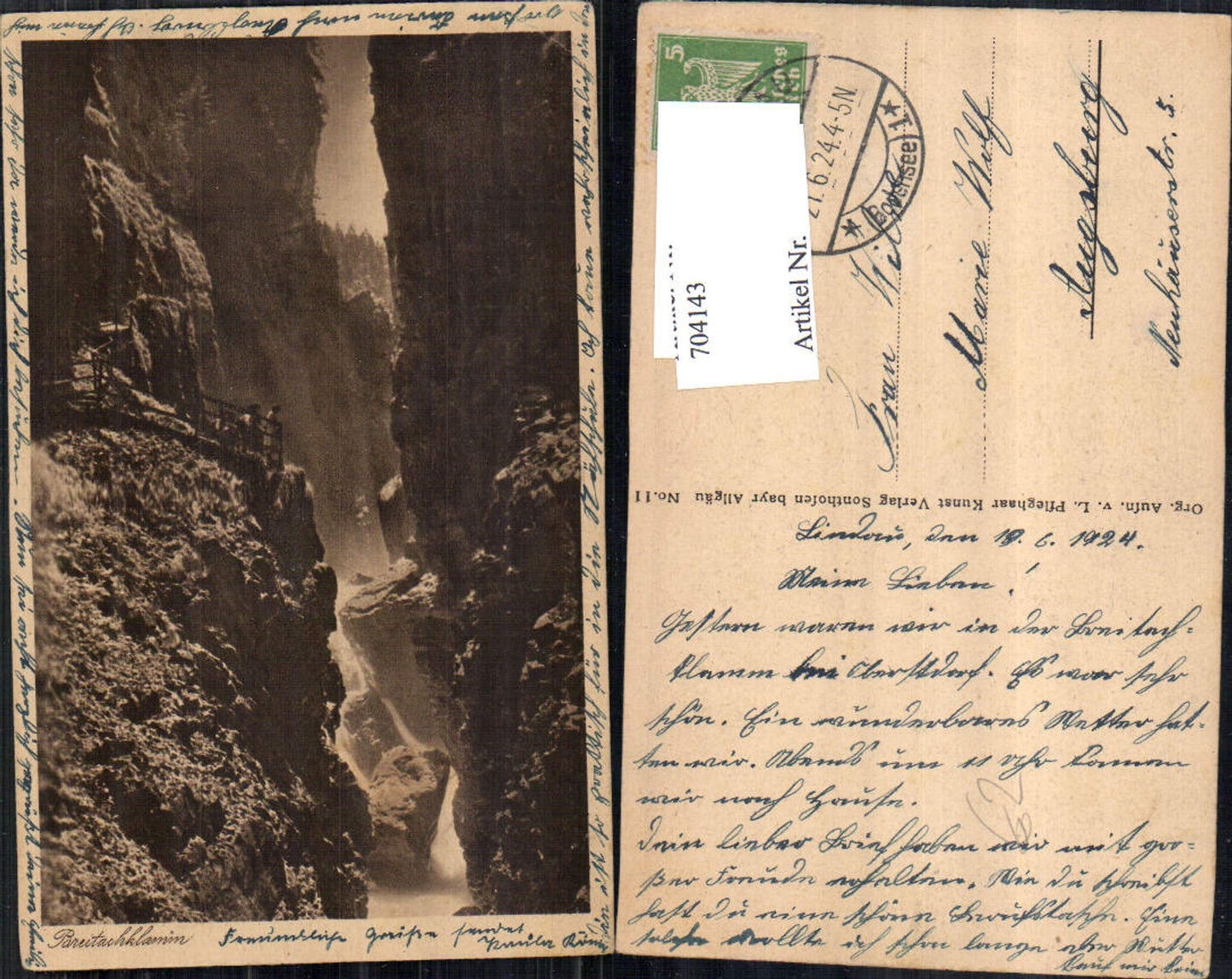 704143 Breitachklamm b. Tiefenbach Oberstdorf