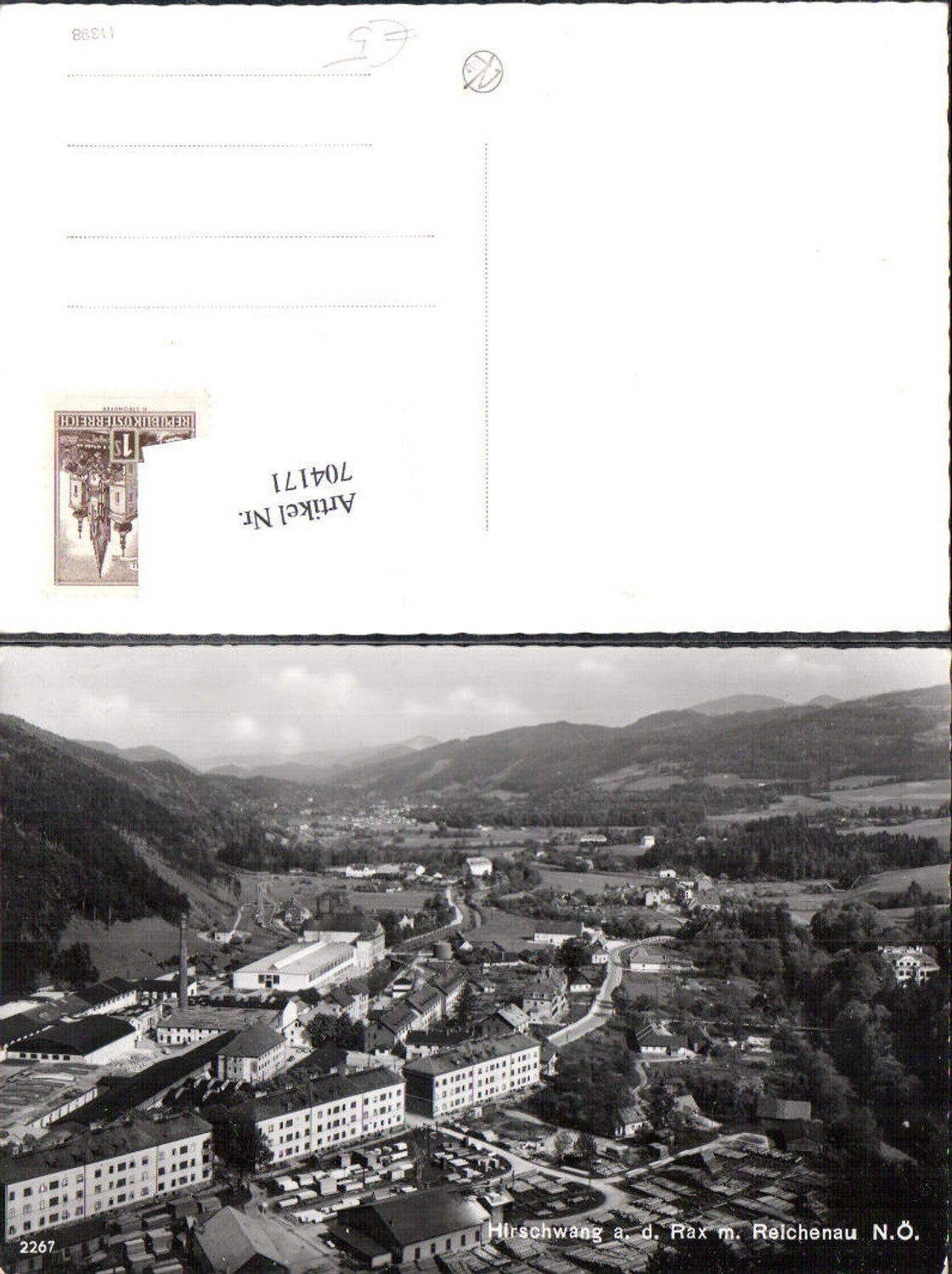 704171 Hirschwang an der Rax Sägewerk Reichenau