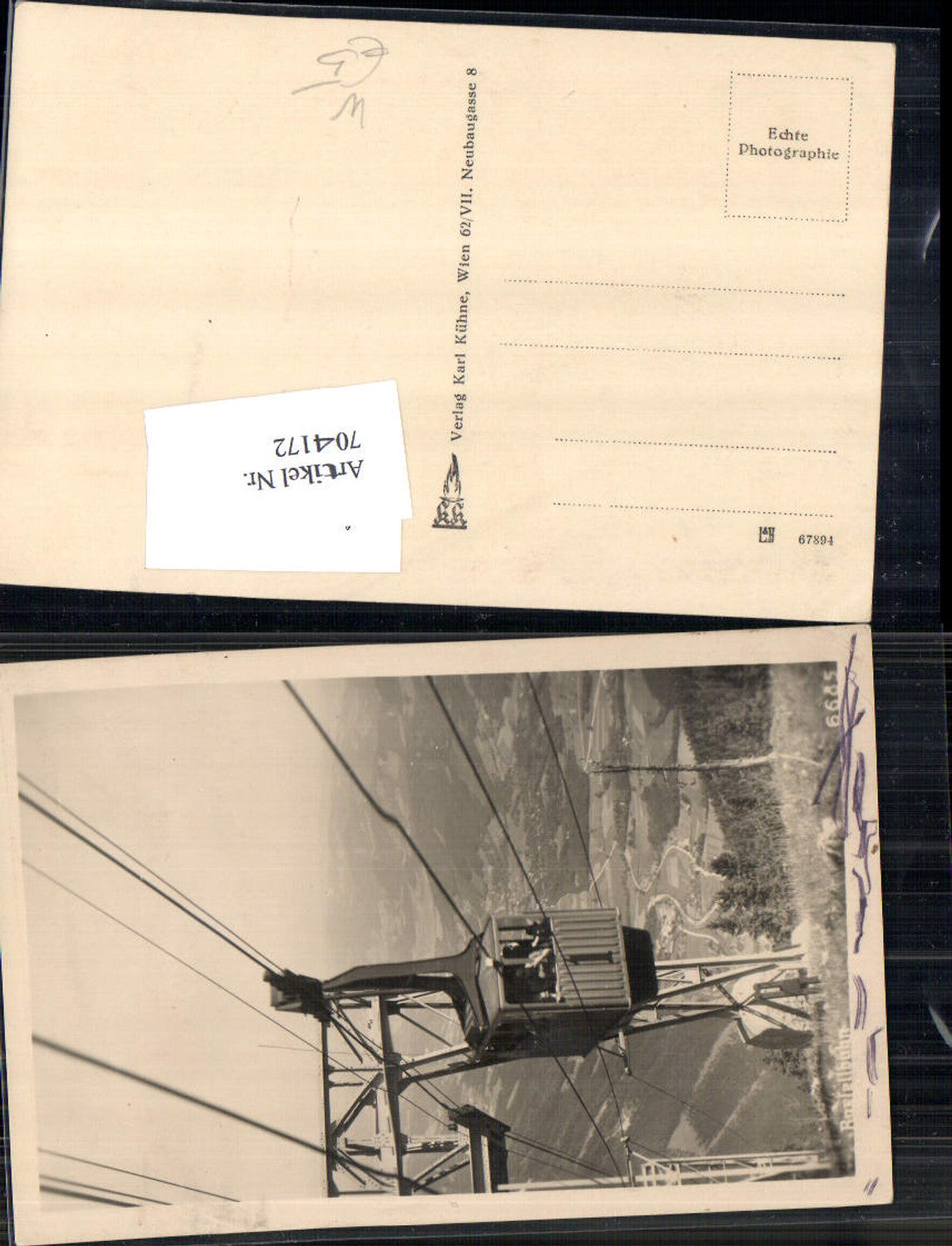 704172 Raxseilbahn Rax Seilbahn b. Reichenau Prein