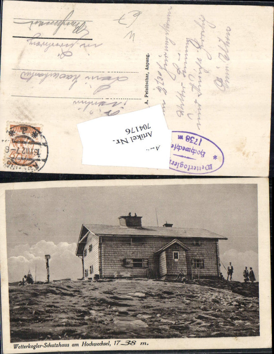 704176 Wetterkogler Schutzhaus Hochwechsel Aspang Aspangberg St. Peter