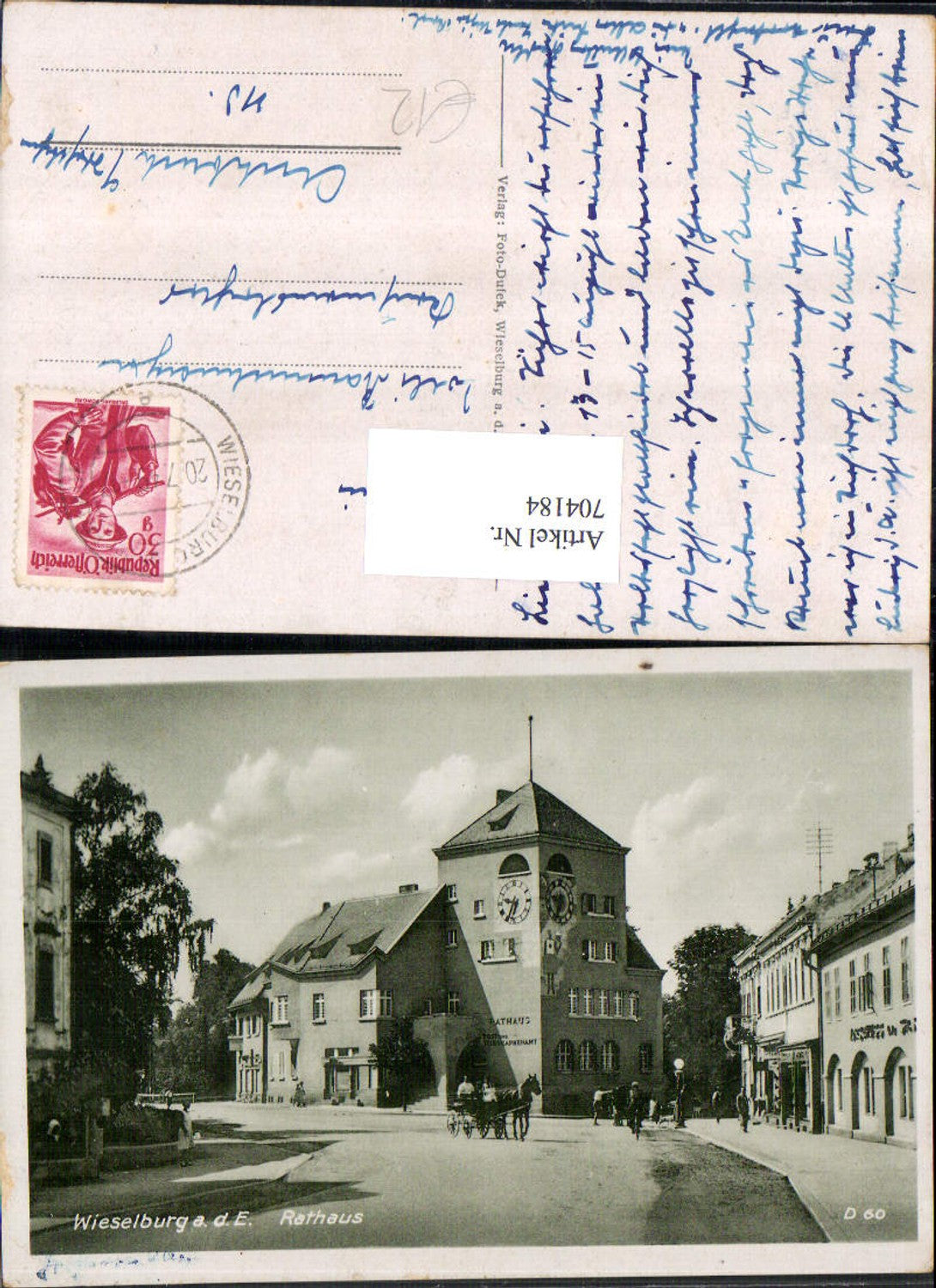 704184 Wieselburg an der Erlauf Kutsche Rathaus