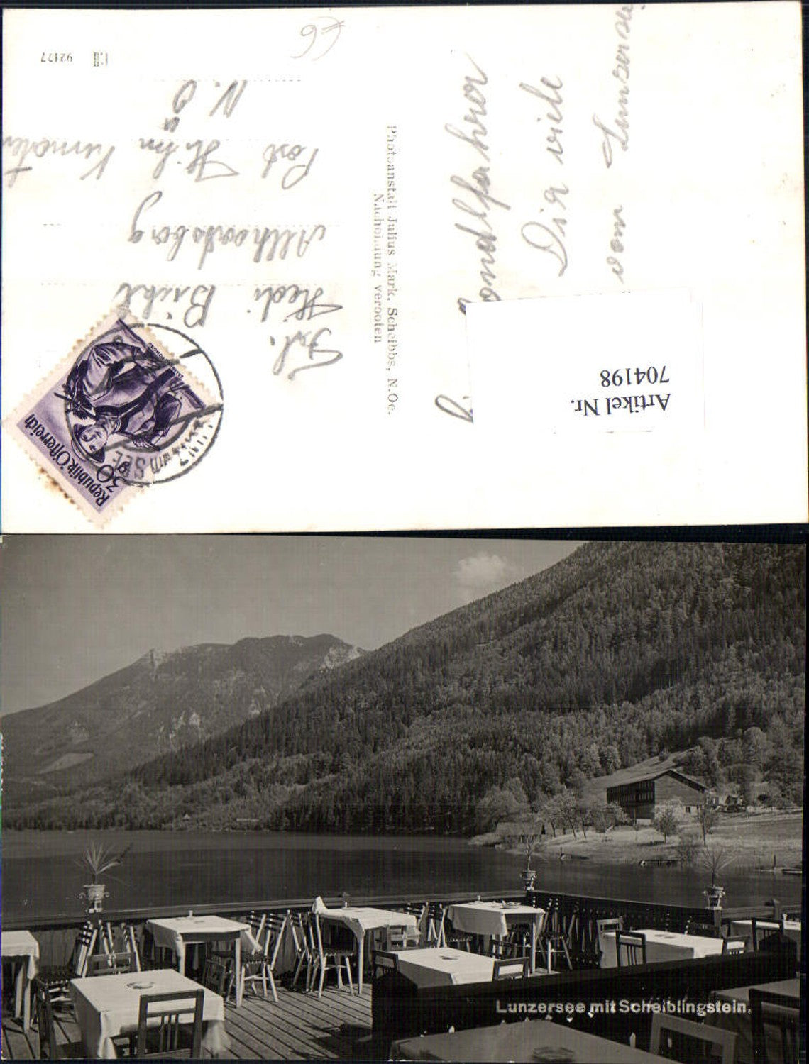 704198 Lunzersee Lunz am See Terrasse Gasthaus gel Allhartsberg Hilm Kematen