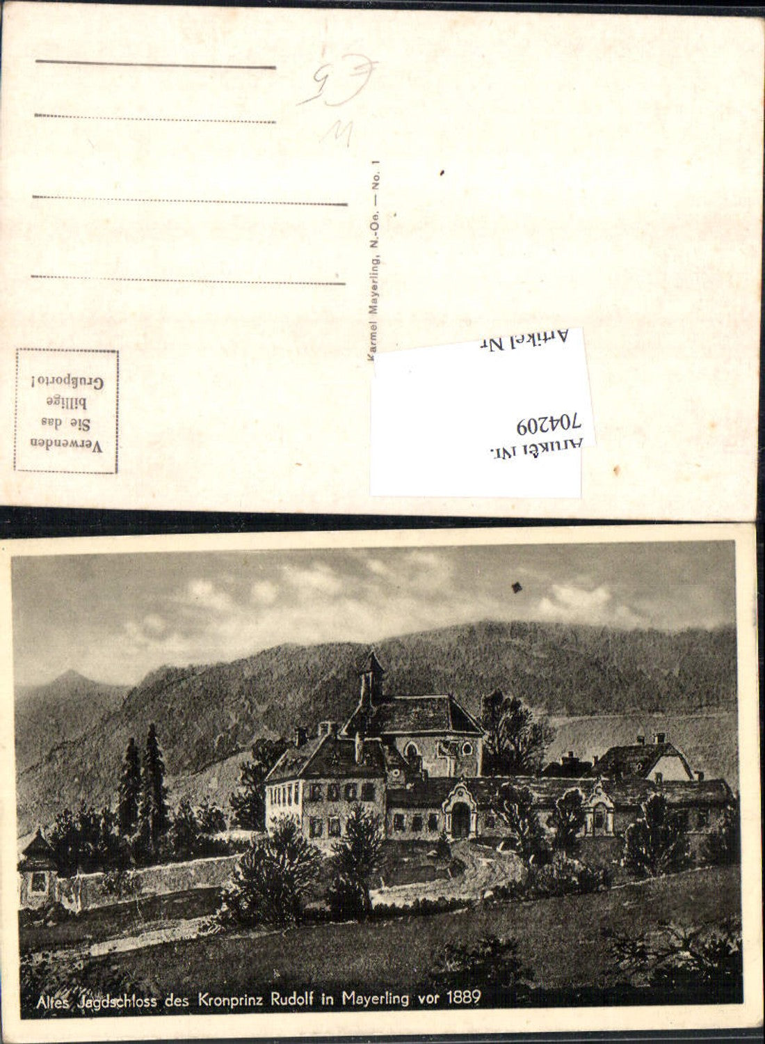 704209 Mayerling near Alland in the mountains, hunting lodge