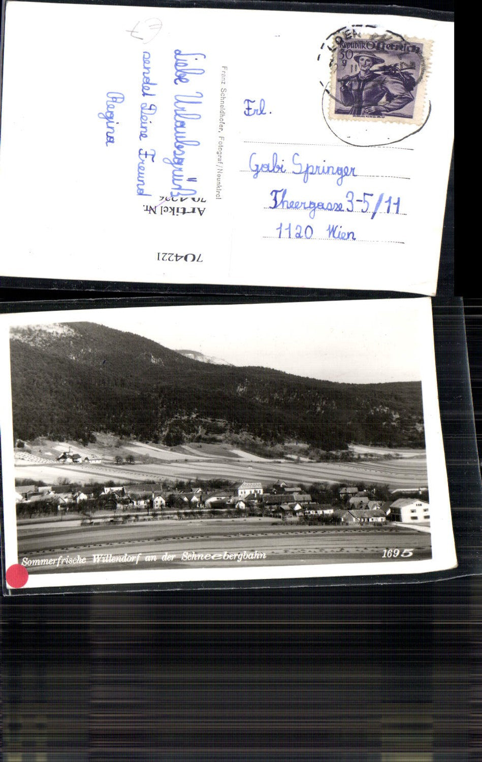 704221 Willendorf an der Hohen Wand Schneebergbahn