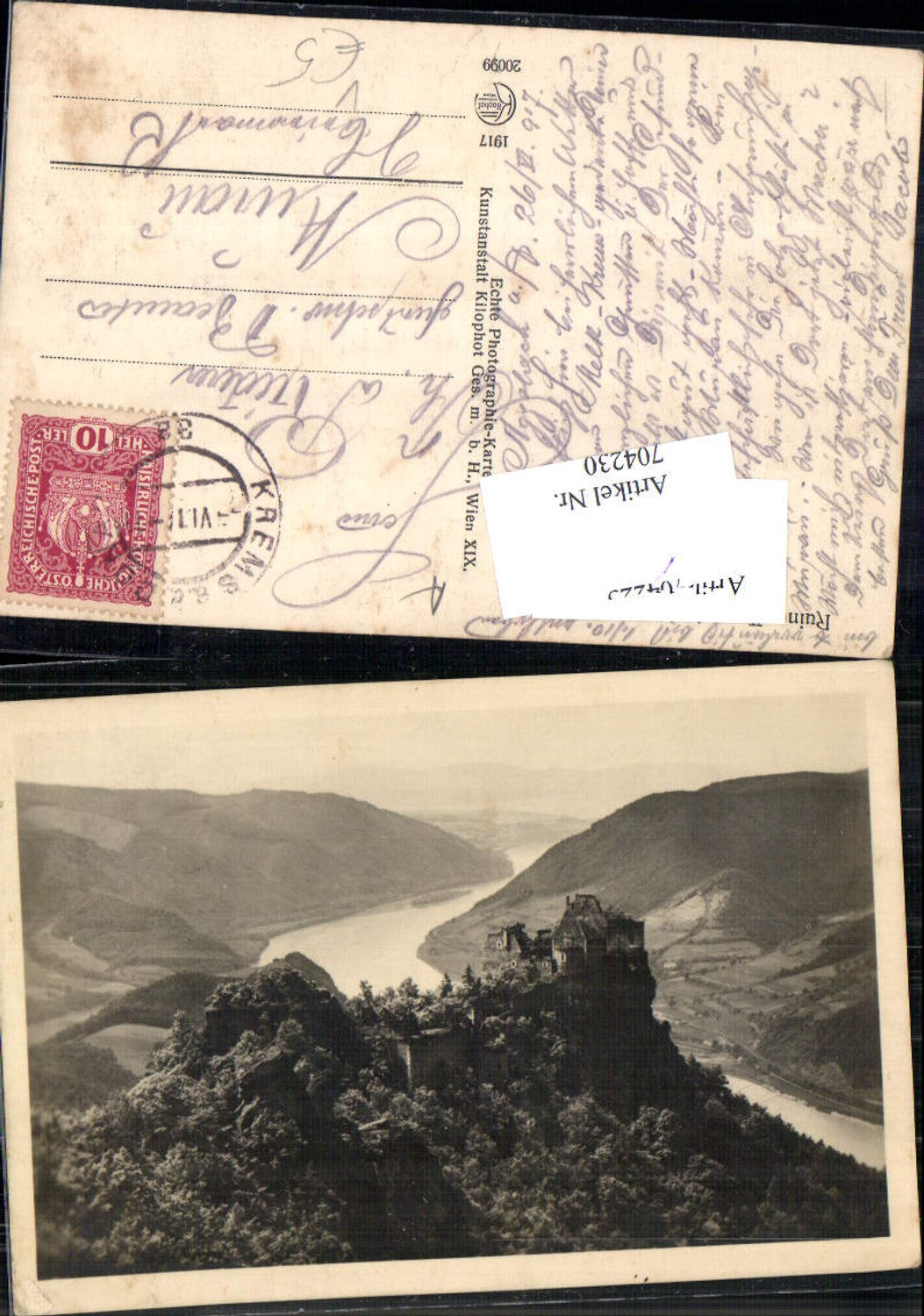 704230 Aggstein in der Wachau pub Kilophot 20099 gel Murau