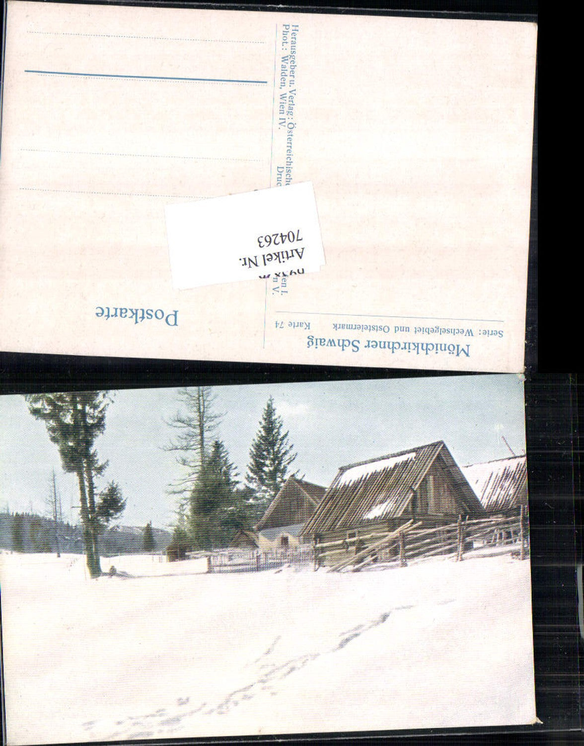 704263 Mönichkirchen Mönichkirchner Schwaig Wechselgebiet Wechsel