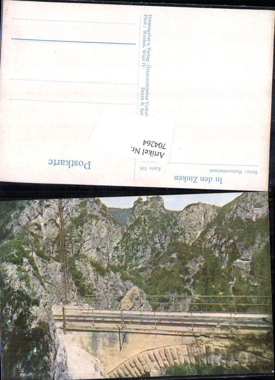 704264 Mariazellerbahn In den Zinken b. Annaberg Wienerbruck Puchenstuben Mariazeller Bahn Mariazell