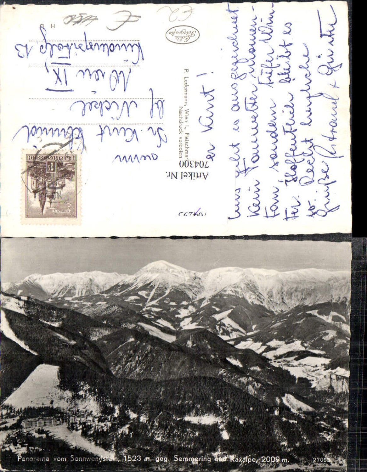 704300 Sonnwendstein Semmering Hotel