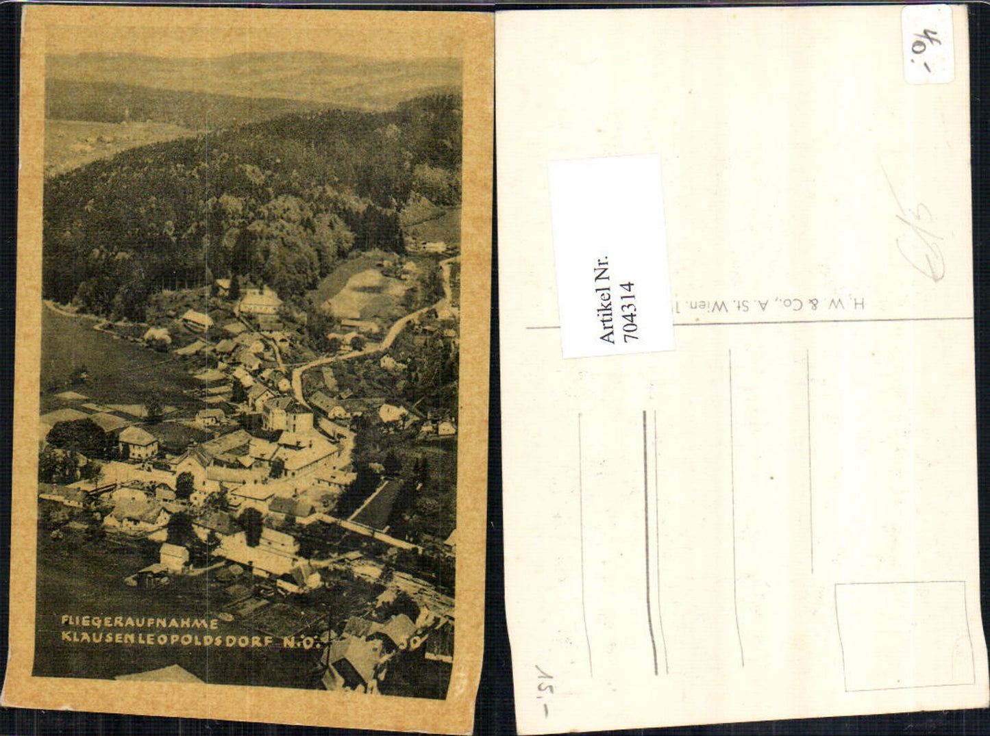 704314 Fliegeraufnahme Luftbild Klausenleopoldsdorf Klausen Leopoldsdorf Baden