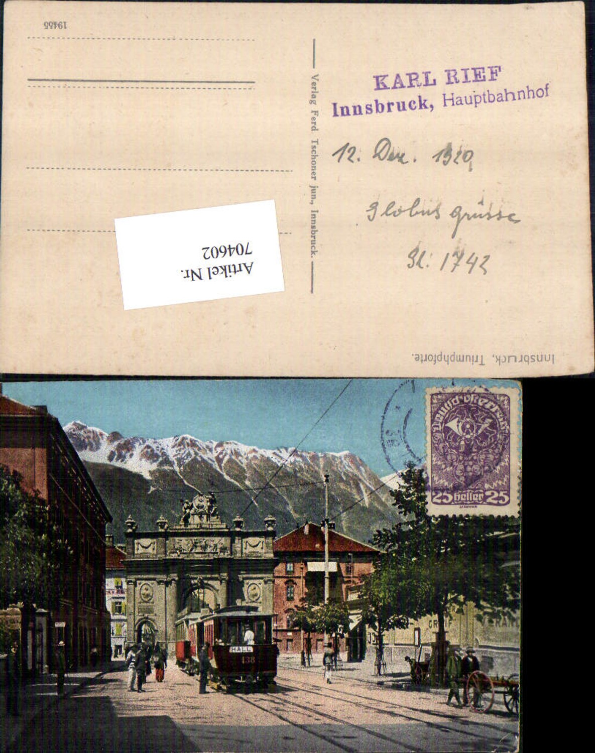 Alte Ansichtskarte – Old Postcard
