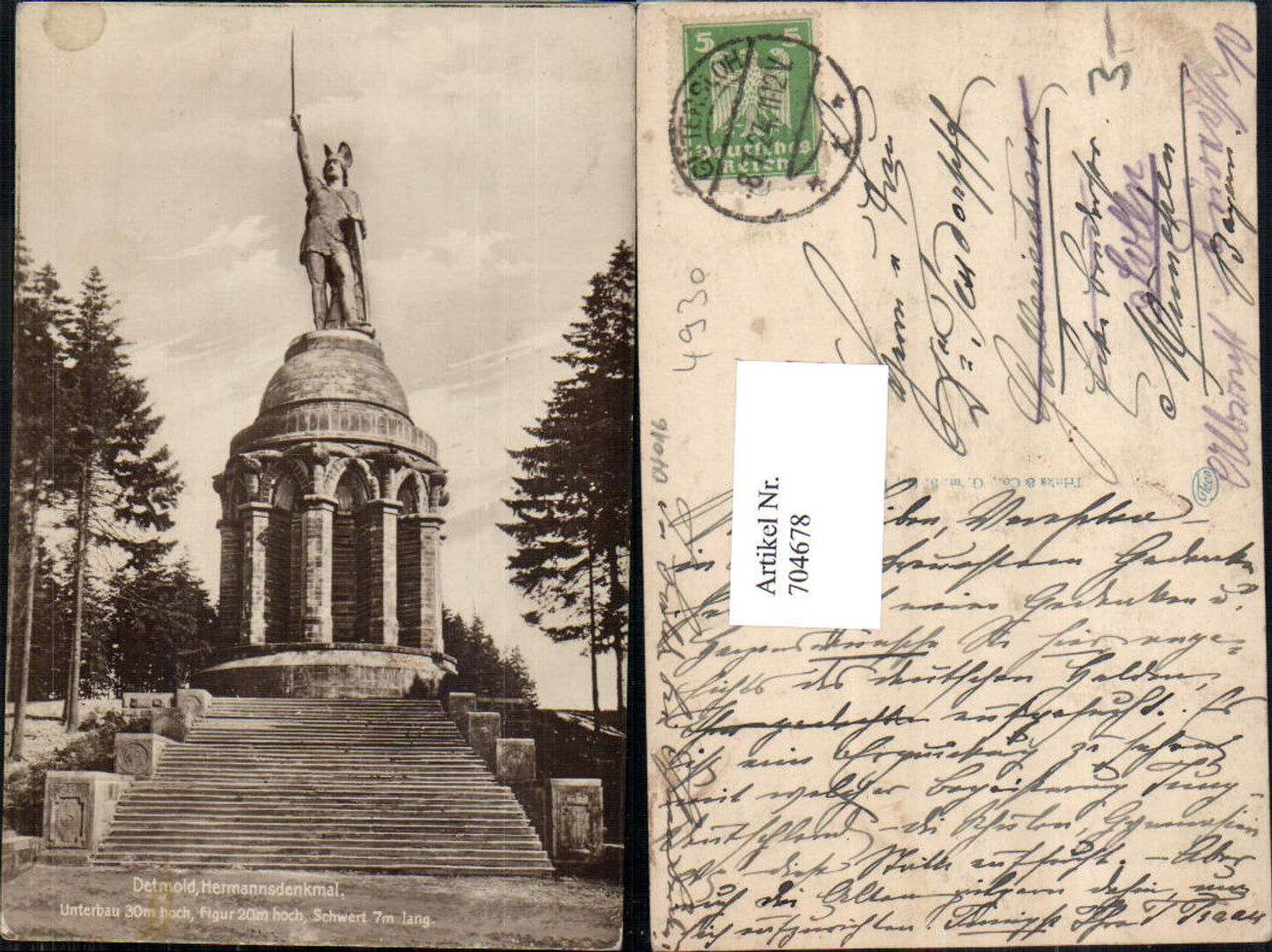 704678 Detmold Hermannsdenkmal statue