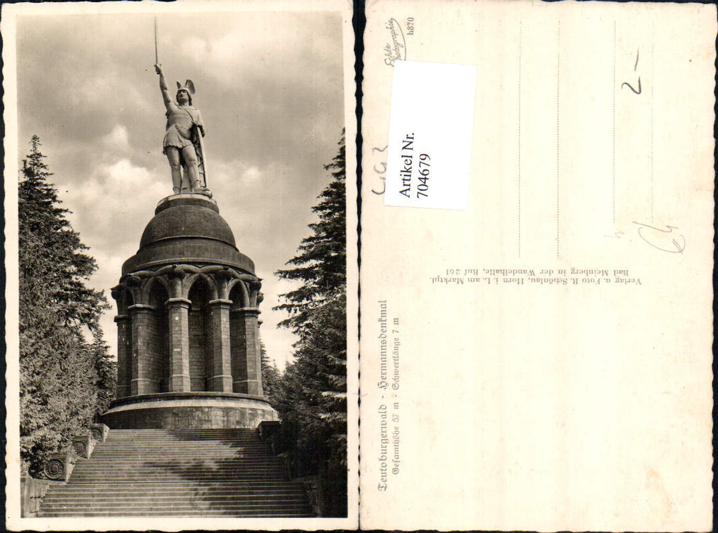 704679 Detmold Hermannsdenkmal Statue