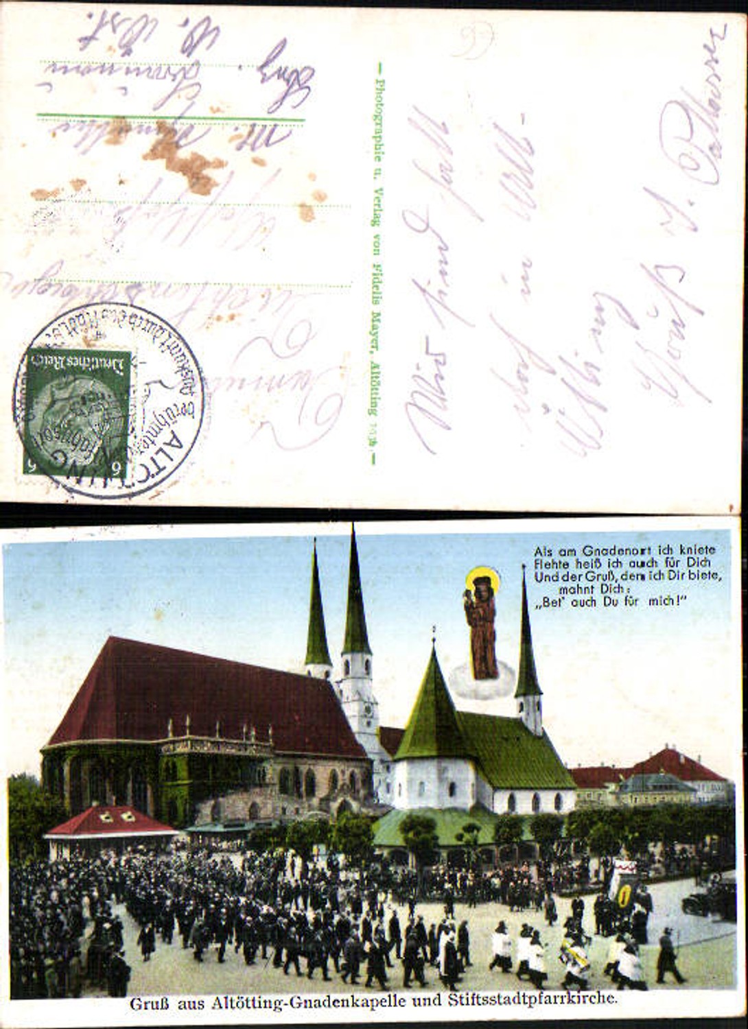 704699 Altötting Gnadenkapelle Umzug gel Maria Schmolln Braunau am Inn