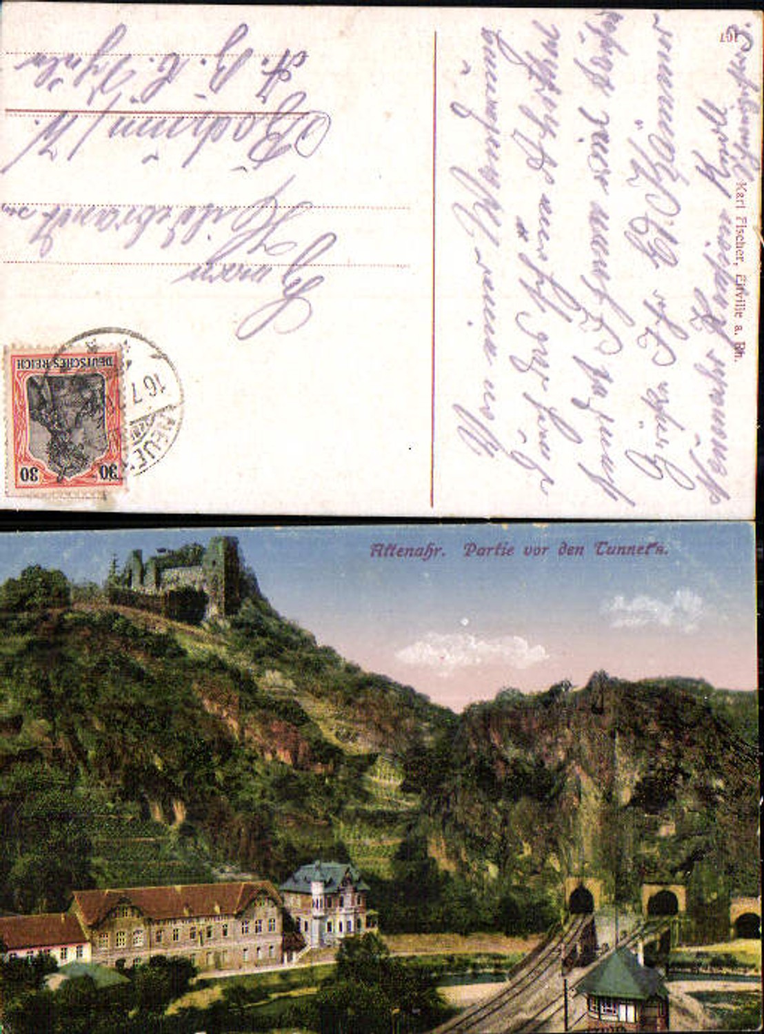 704702 Altenahr Partie vor den Tunnels