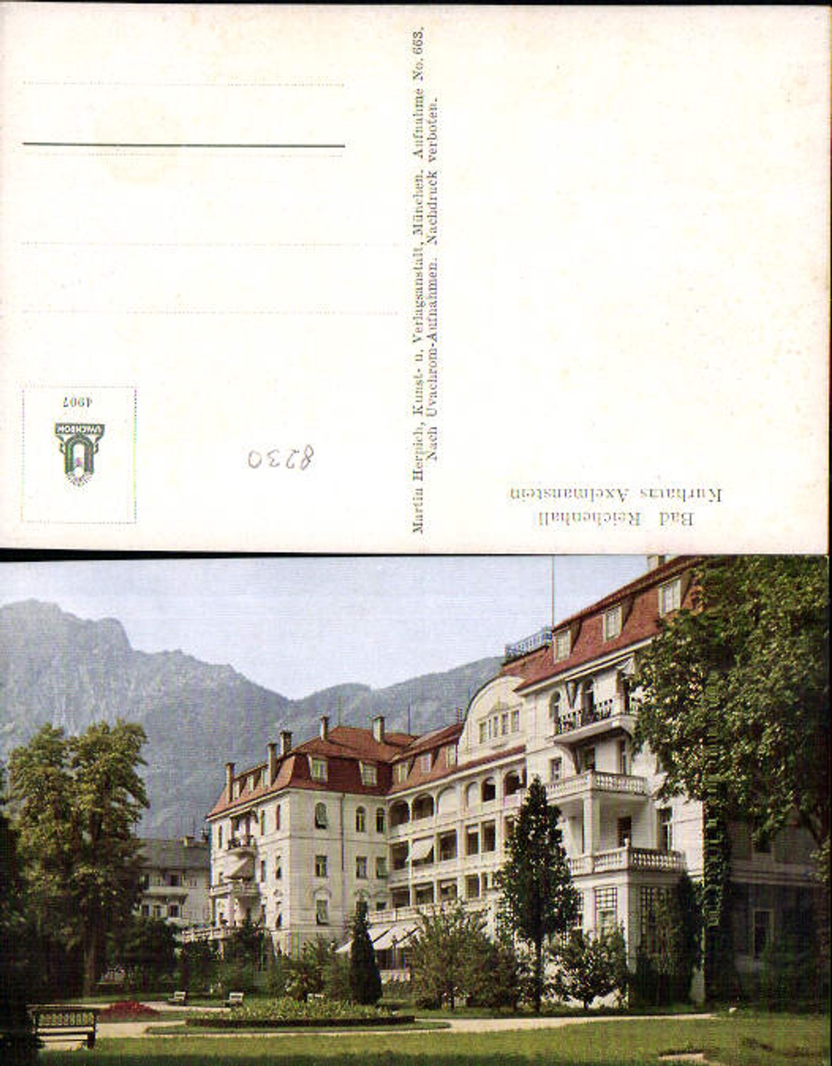 704712 Bad Reichenhall Axelmanstein Kurhaus
