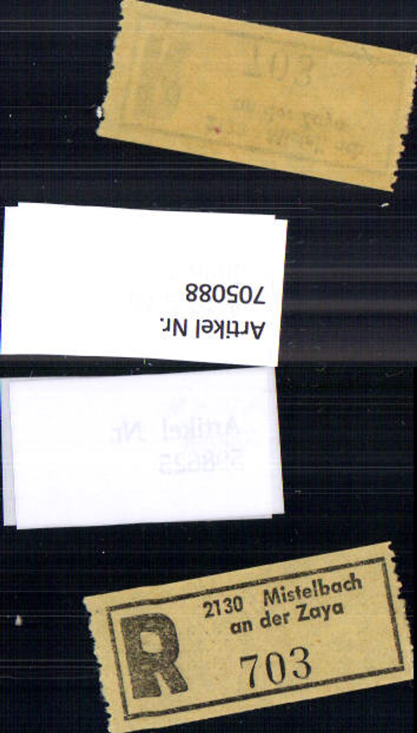 705088 Registration slip Reko slip R-slip Mistelbach an der Zaya