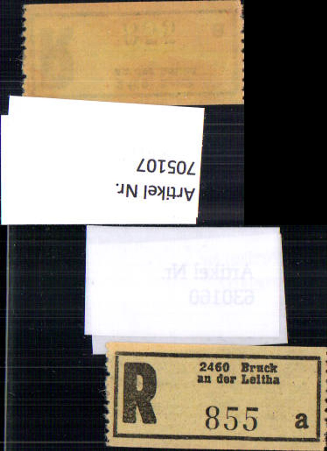 705107 Registration slip Reko slip R-slip Bruck an der Leitha