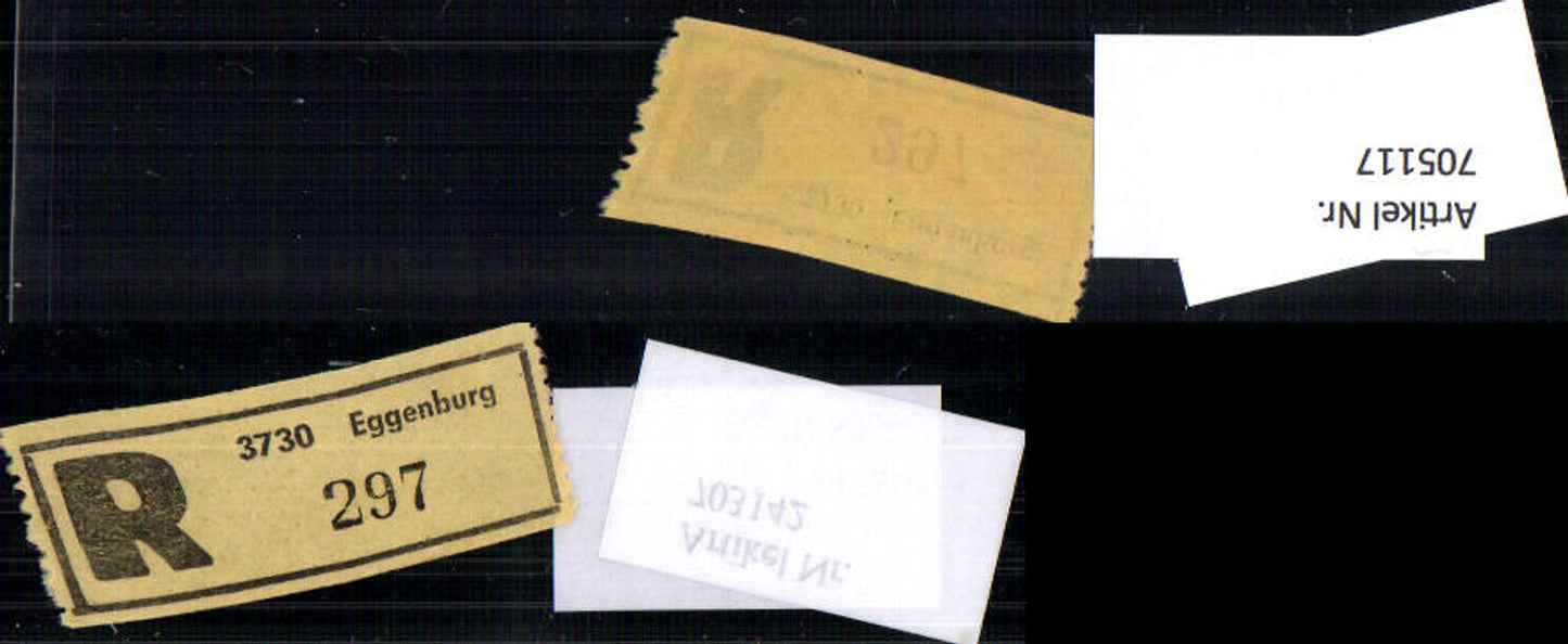 705117 Registration slip Reko slip R-slip Eggenburg