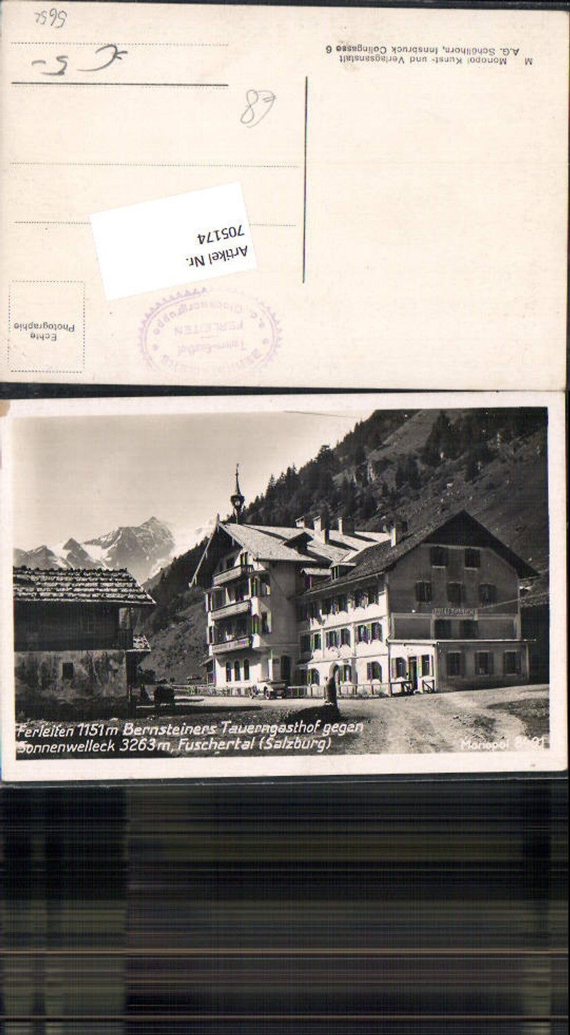 705174 Ferleiten Bruck Fusch Bernsteiners Tauerngasthaus Fuschertal Sonnenwelleck