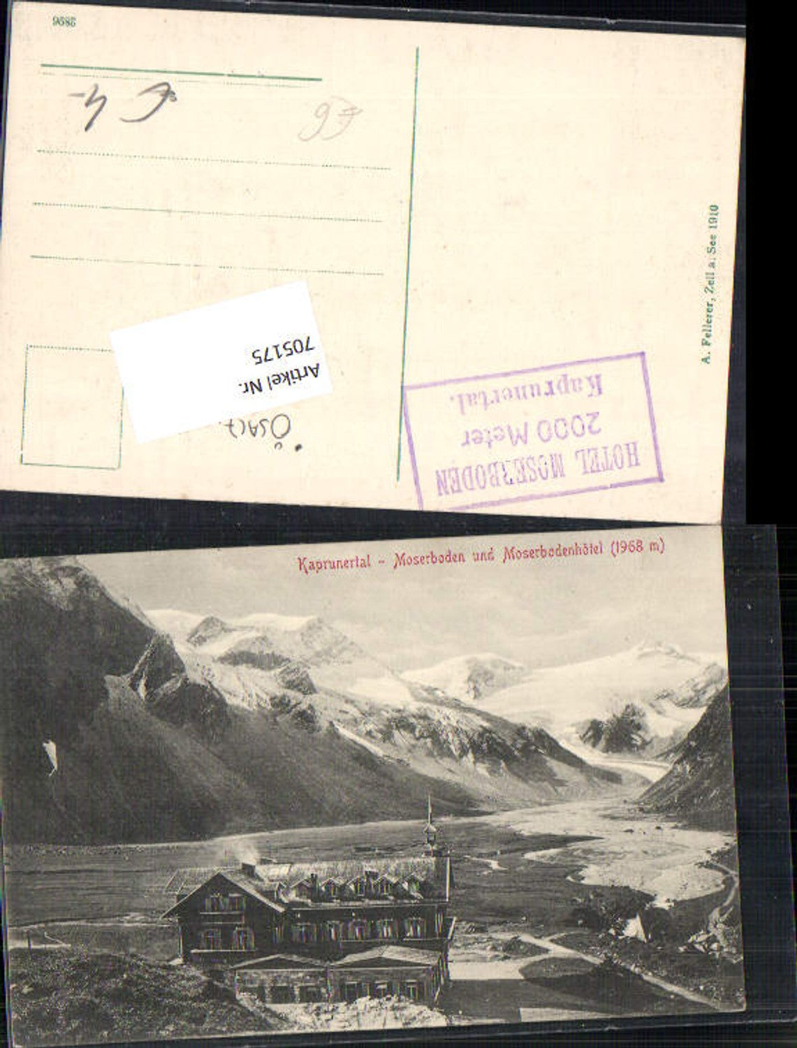 705175 Kaprunertal Kaprun Zell am See Hotel Moserboden