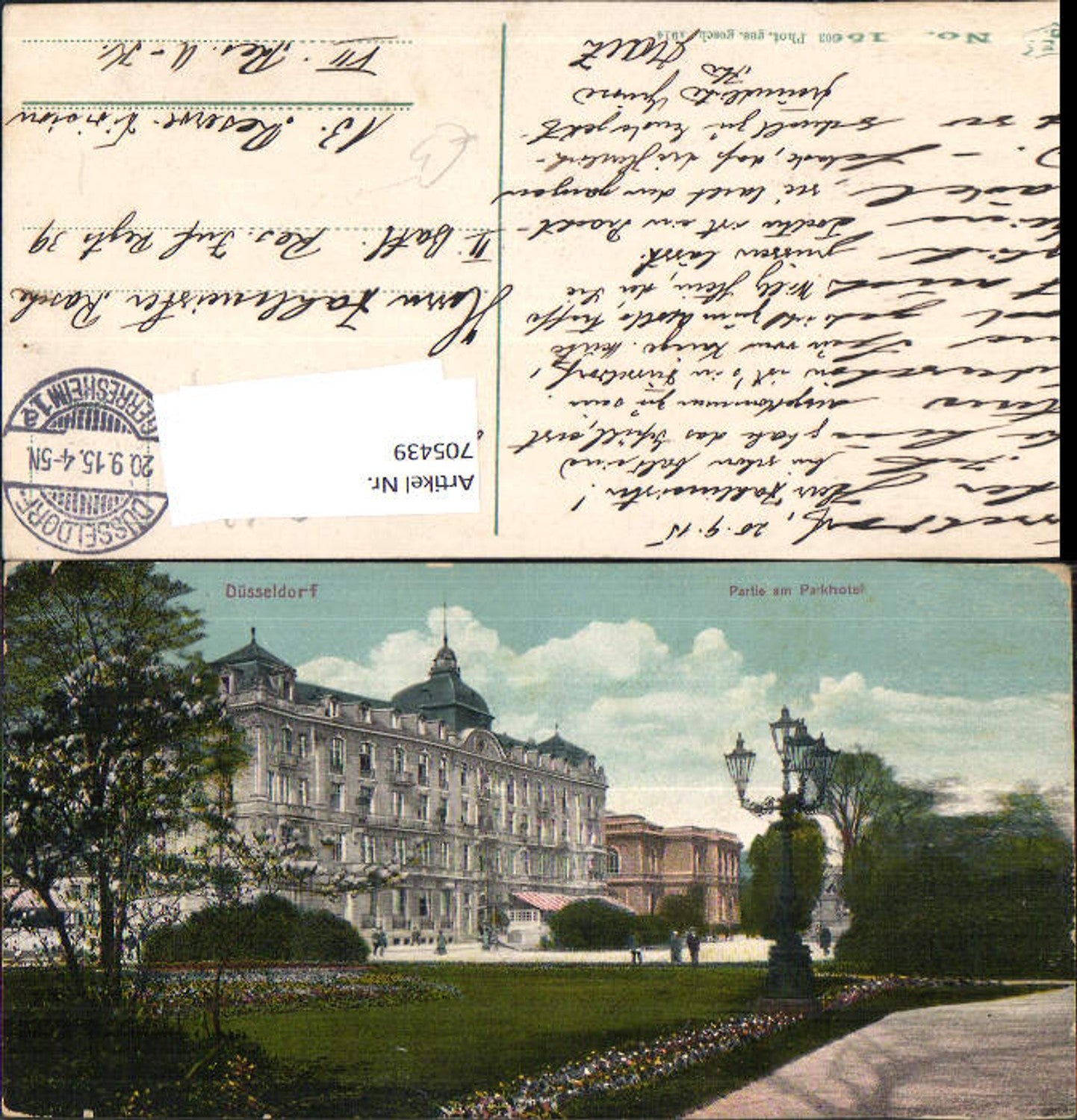 705439 Düsseldorf Partie am Parkhotel