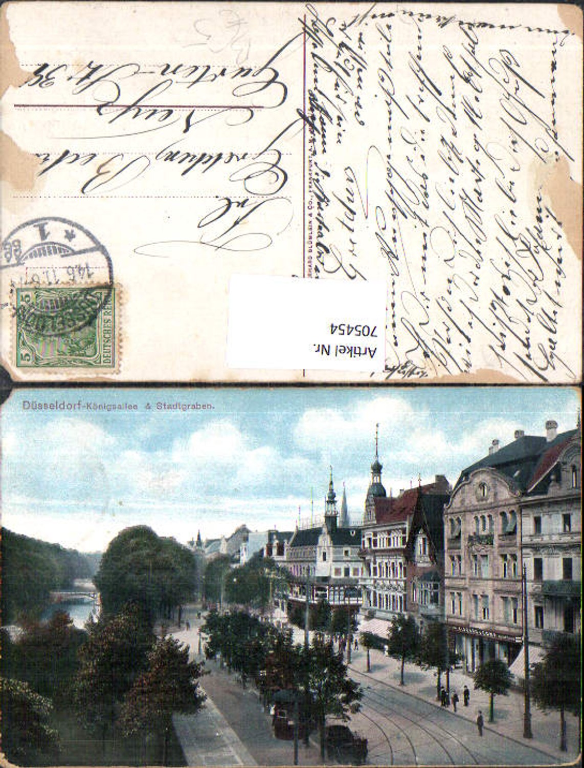 705454 Düsseldorf Königsallee Stadtgraben