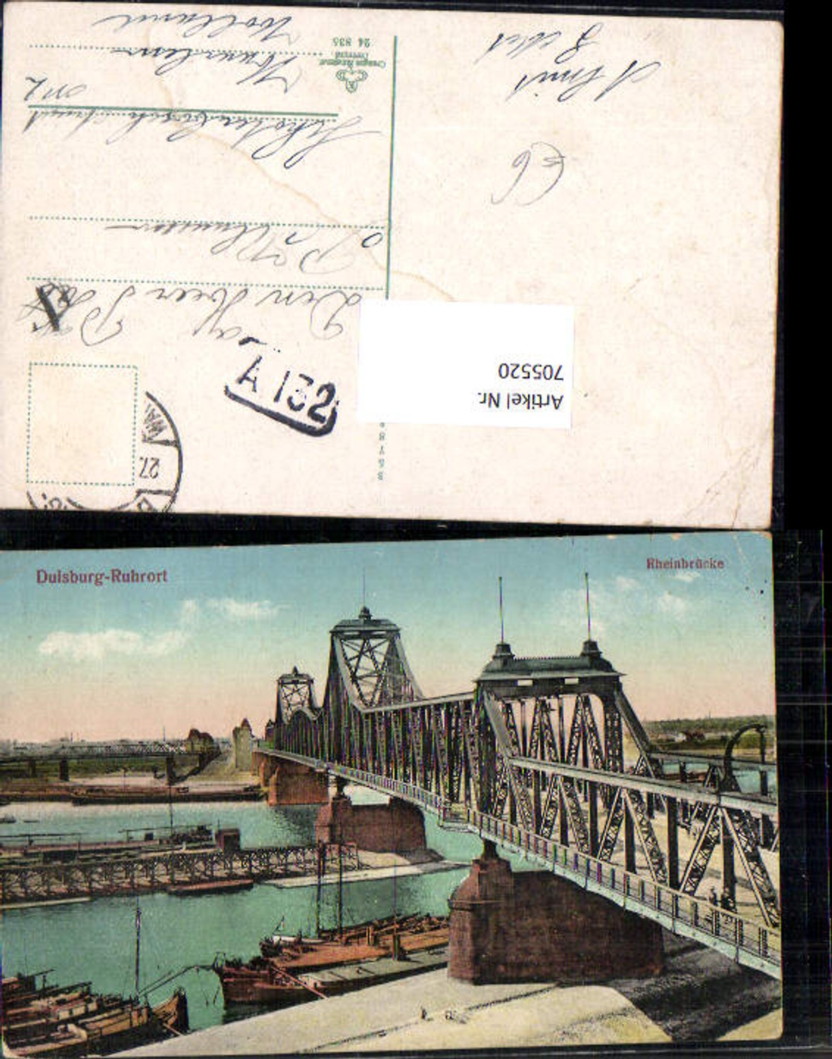 705520 Duisburg Ruhrort Rheinbrbrücke Brücke