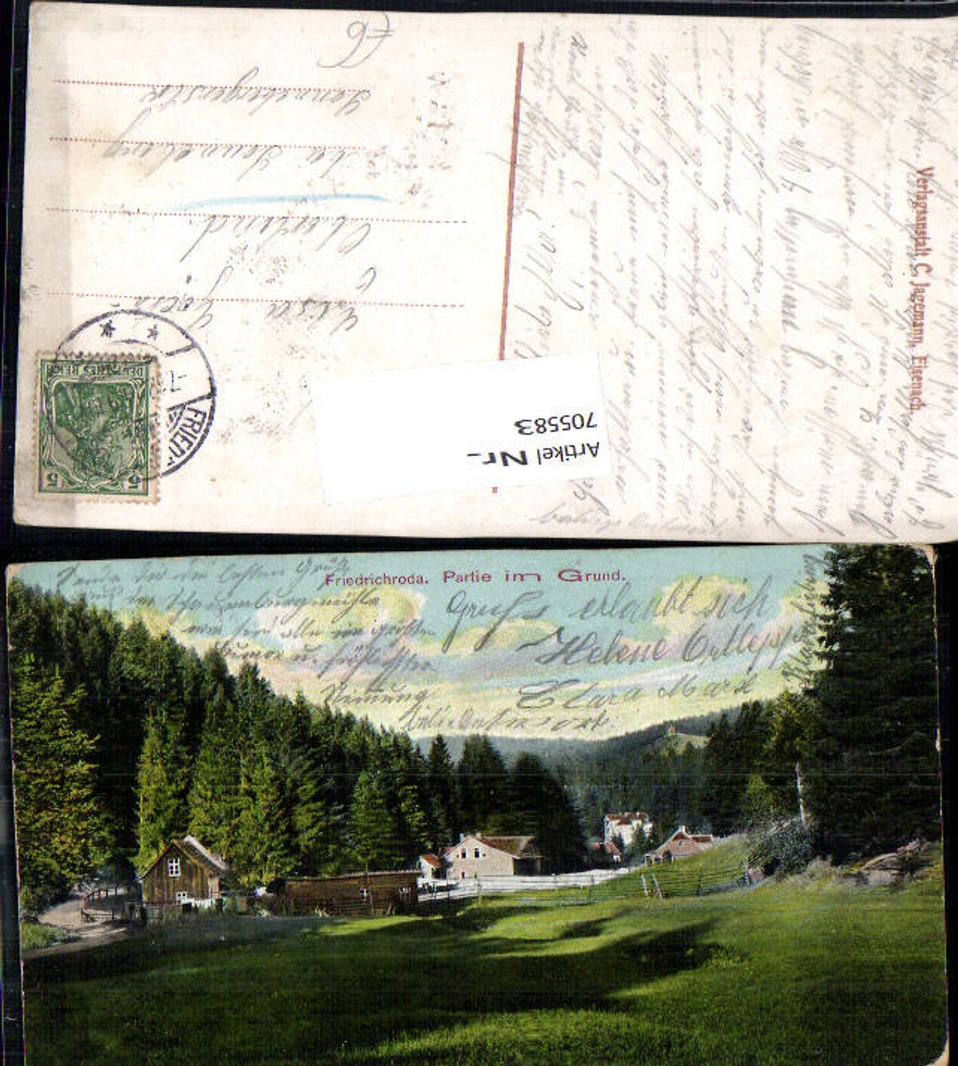 705583 Friedrichroda Partie im Grund Thüringen