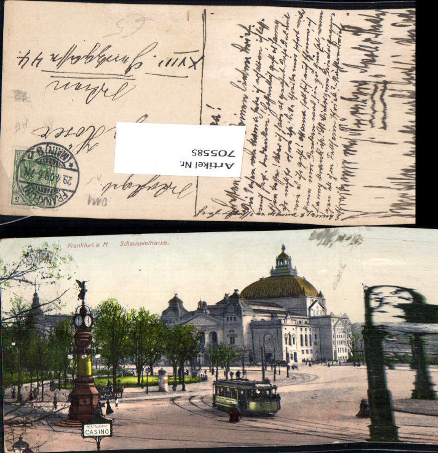 705585 Frankfurt am Main Schauspielhaus Theater Uhr