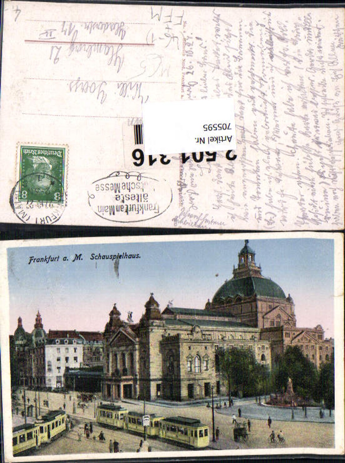 705595 Frankfurt am Main Schauspielhaus Theater Straßenbahn