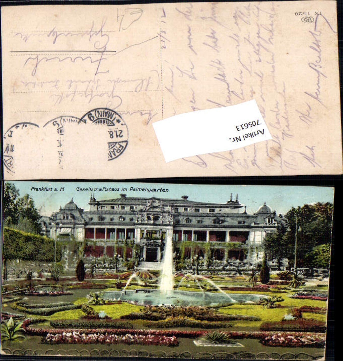 705613 Frankfurt am Main Gesellschaftshaus im Palmengarten