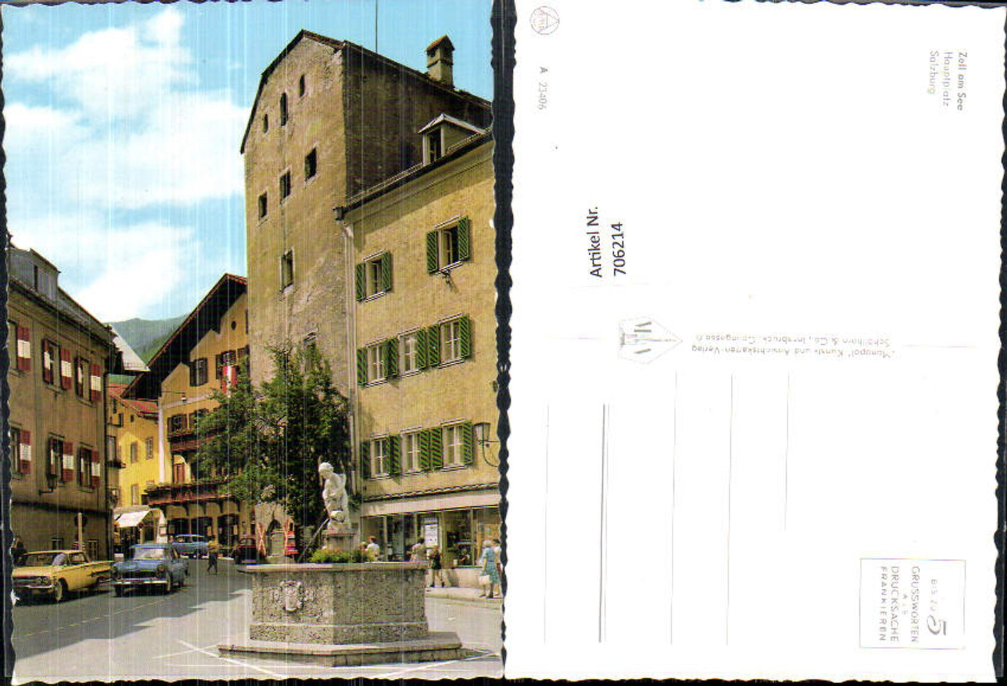 706214 Zell am See Hauptplatz Brunnen