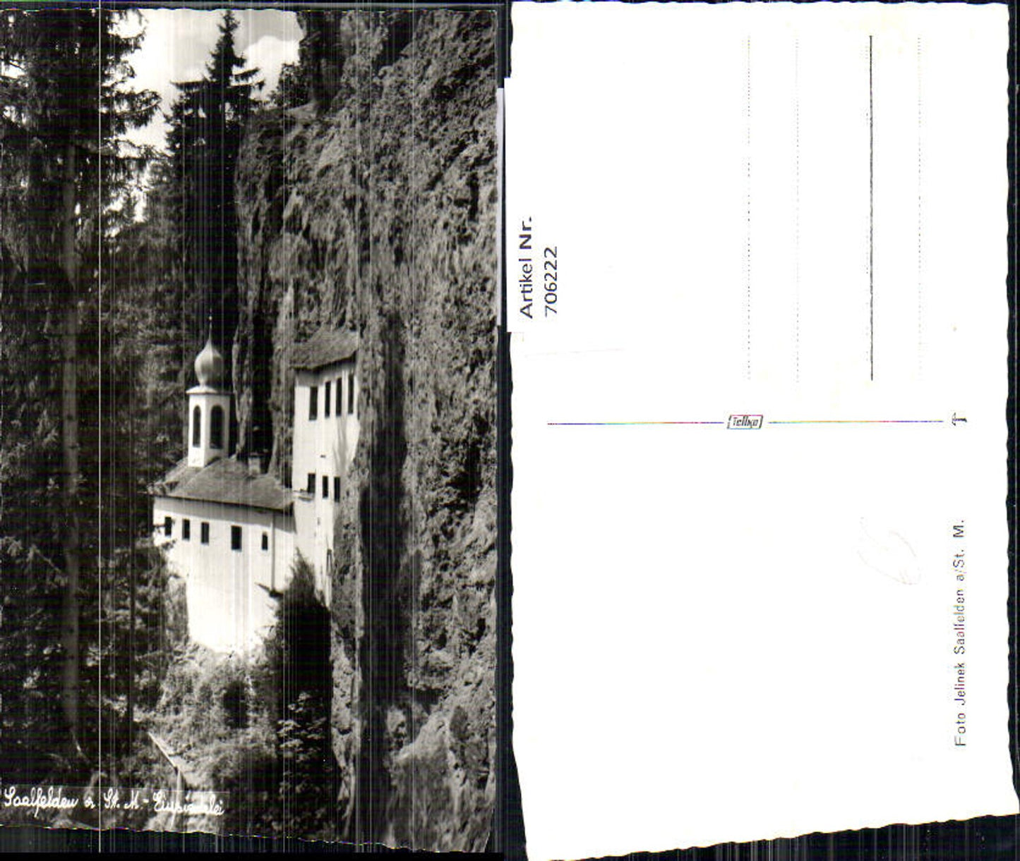 706222 Foto AK Saalfelden a. Steinernen Meer Einsiedelei pub Jelinek
