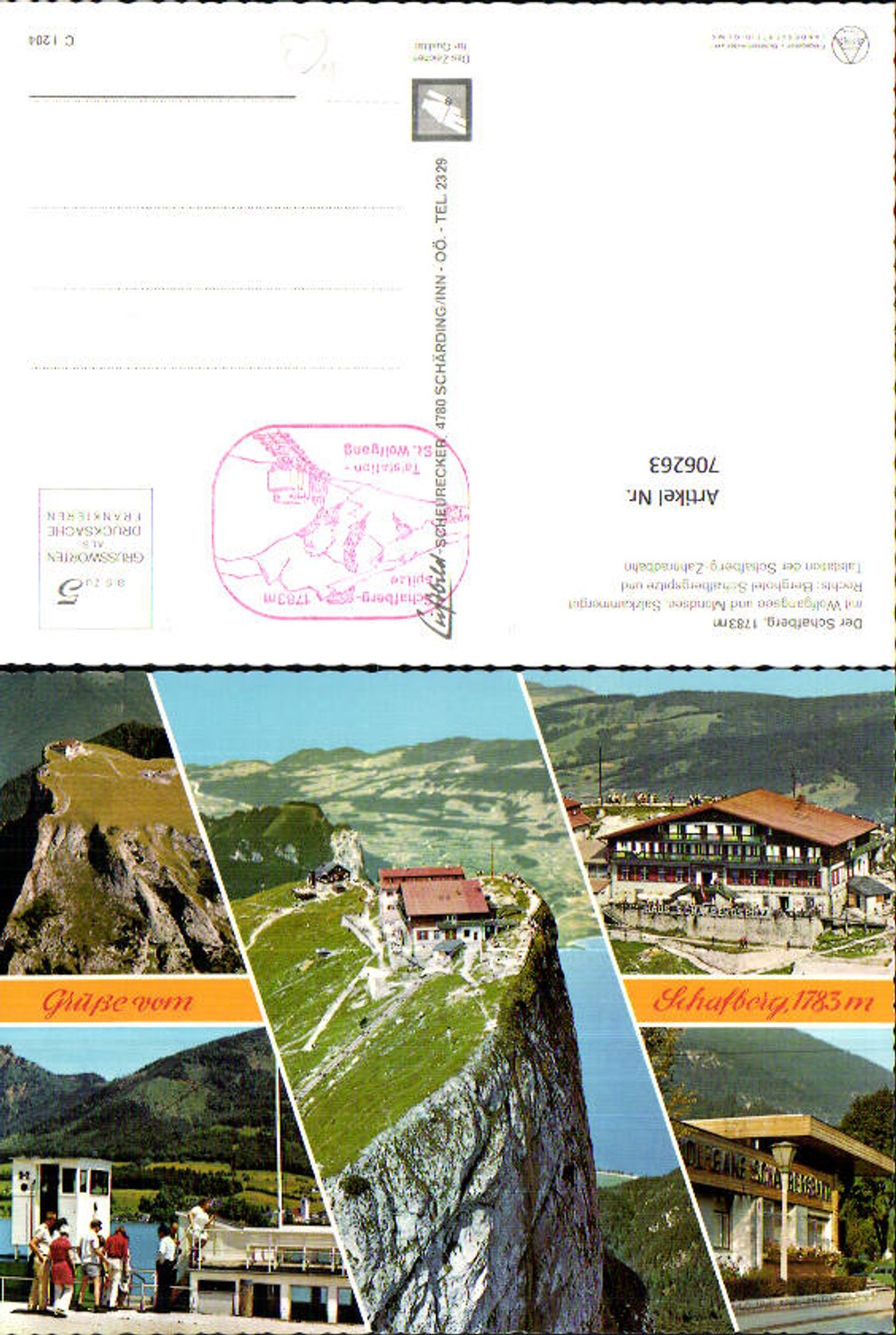 706263 Mehrbild AK Schafberg St Wolfgang im Salzkammergut Berghotel Talstation Bergbahn