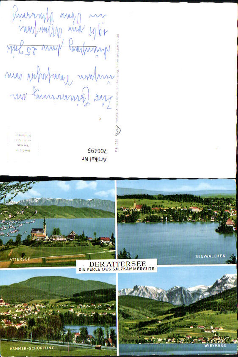 706495 Mehrbild AK Attersee Seewalchen Kammer Schörfling Weyregg