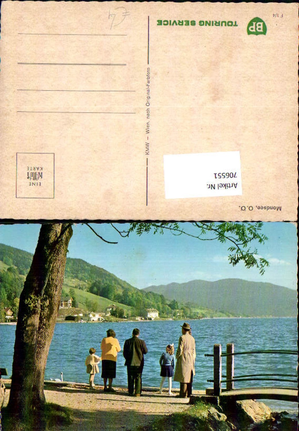 706551 Mondsee Ansicht a. Ufer Schwan