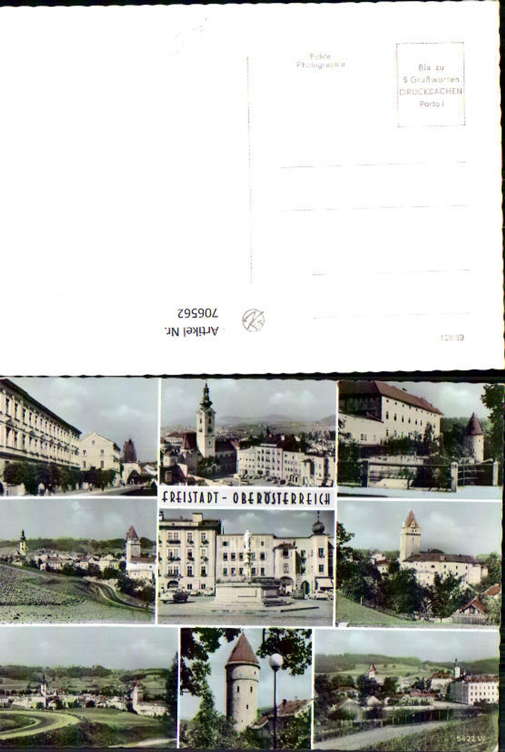 706562 Multi-image postcard Freistadt views