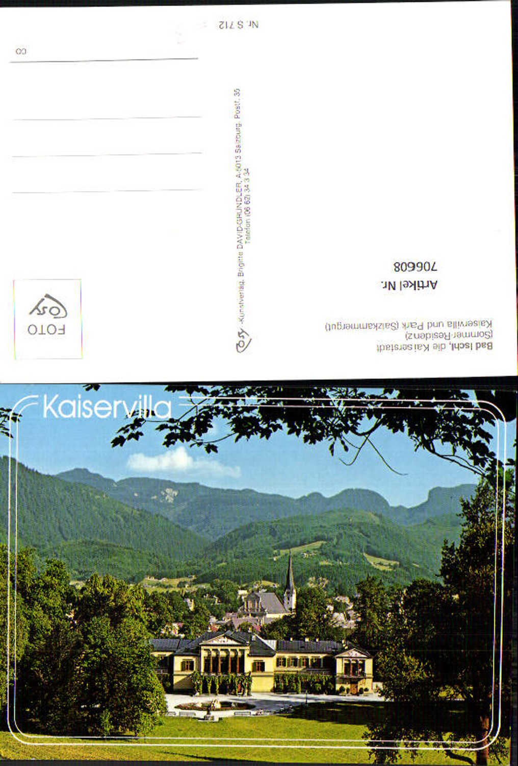 706608 Bad Ischl Kaiservilla u. Park