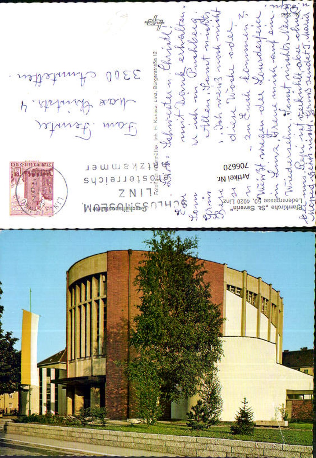 706620 Linz Pfarrkirche St Severin Ansicht
