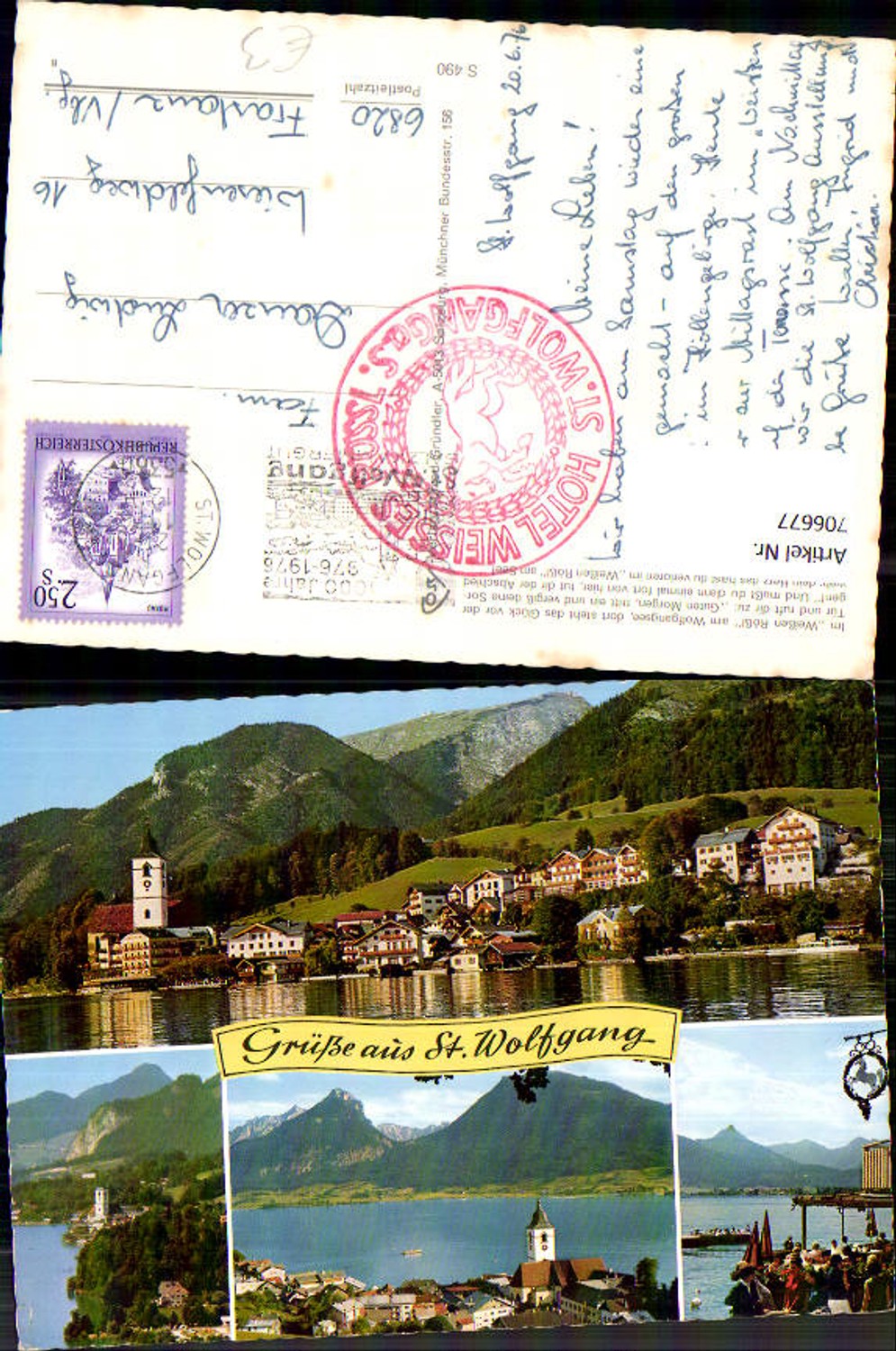 706677 Mehrbild AK St Wolfgang im Salzkammergut Weissen Rössl